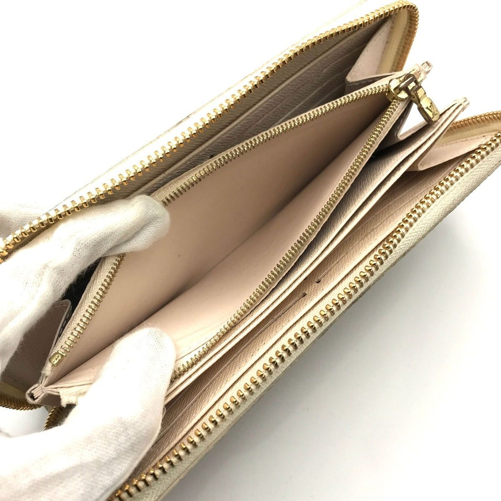 Louis Vuitton Monogram Wild at Heart Zippy Wallet Beige Animal — view 6