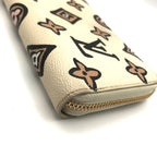 Louis Vuitton Monogram Wild at Heart Zippy Wallet Beige Animal — view 8
