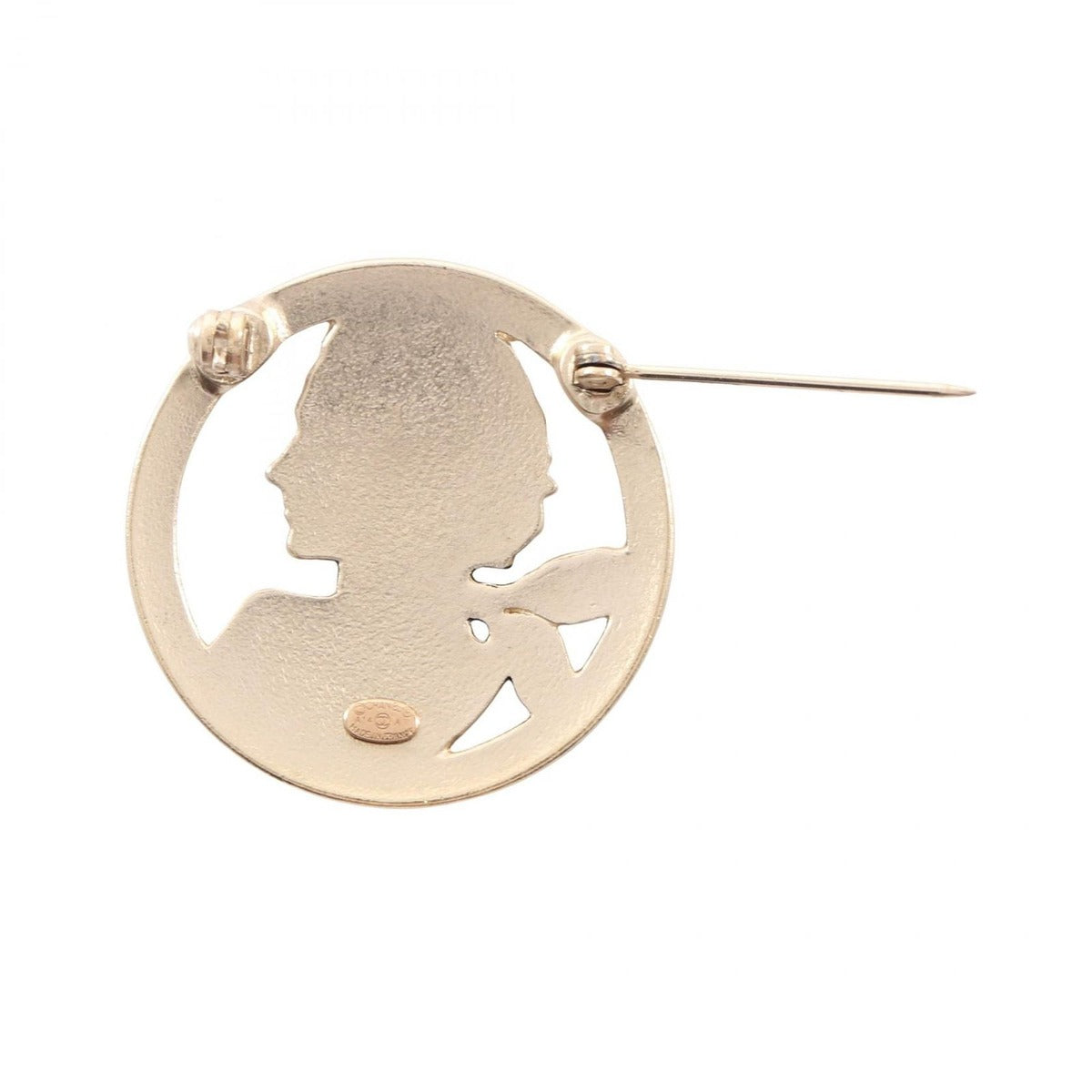 Chanel Brooch Mademoiselle CC Logo — view 2