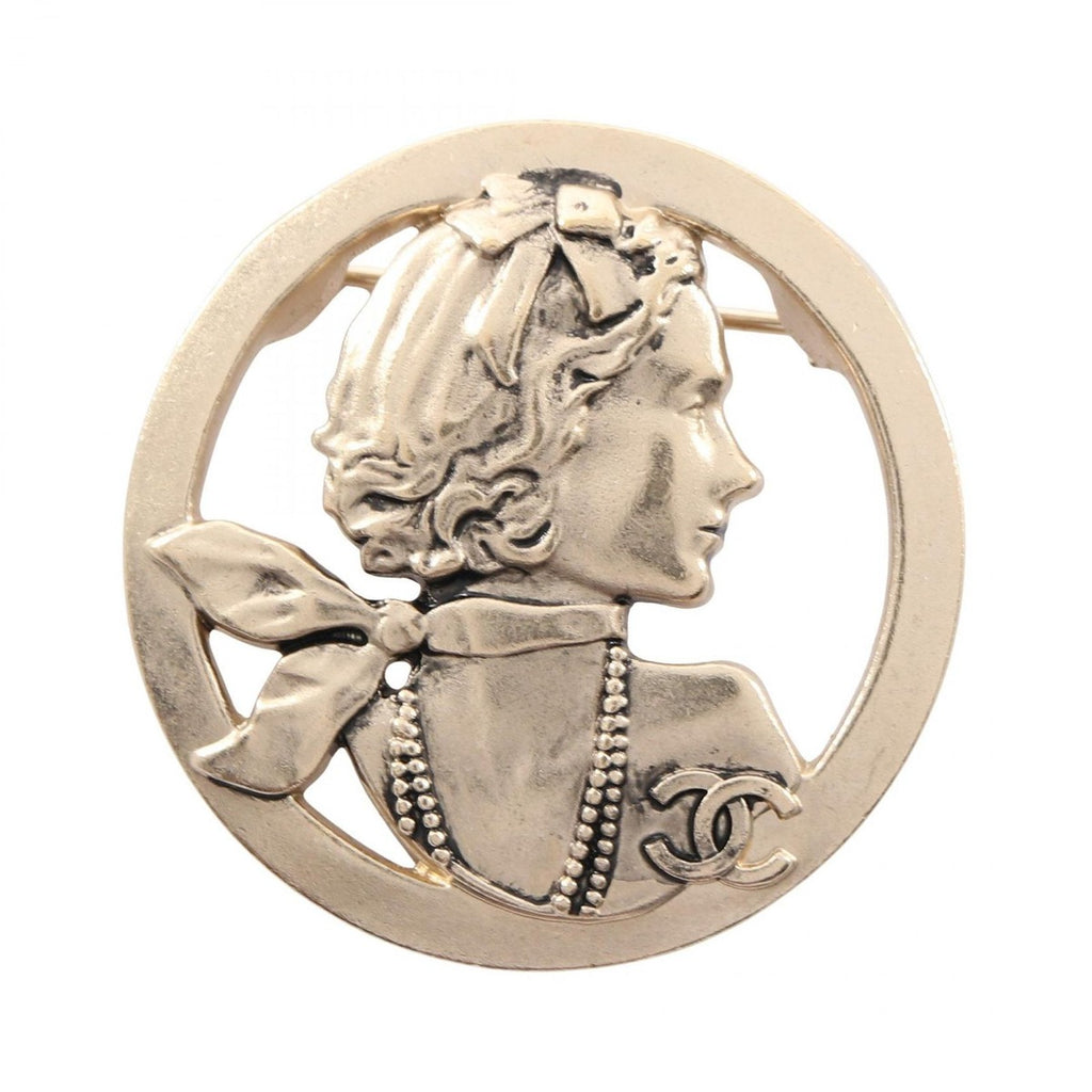 Chanel Brooch Mademoiselle CC Logo