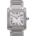 Cartier Tank Francaise MM Quartz Watch SS Silver