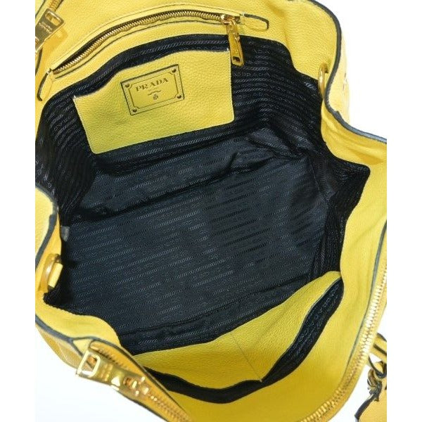 Prada Tote Leather Yellow — view 4
