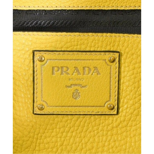 Prada Tote Leather Yellow — view 5