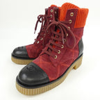 Chanel Size 40 Red Boots — view 3