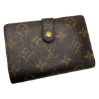 Louis Vuitton Nogram Portefeuille Viennois Brown Bifold Wallet Leather