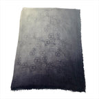 Chanel CC Logo Gradient Cashmere Large Shawl Scarf — view 5