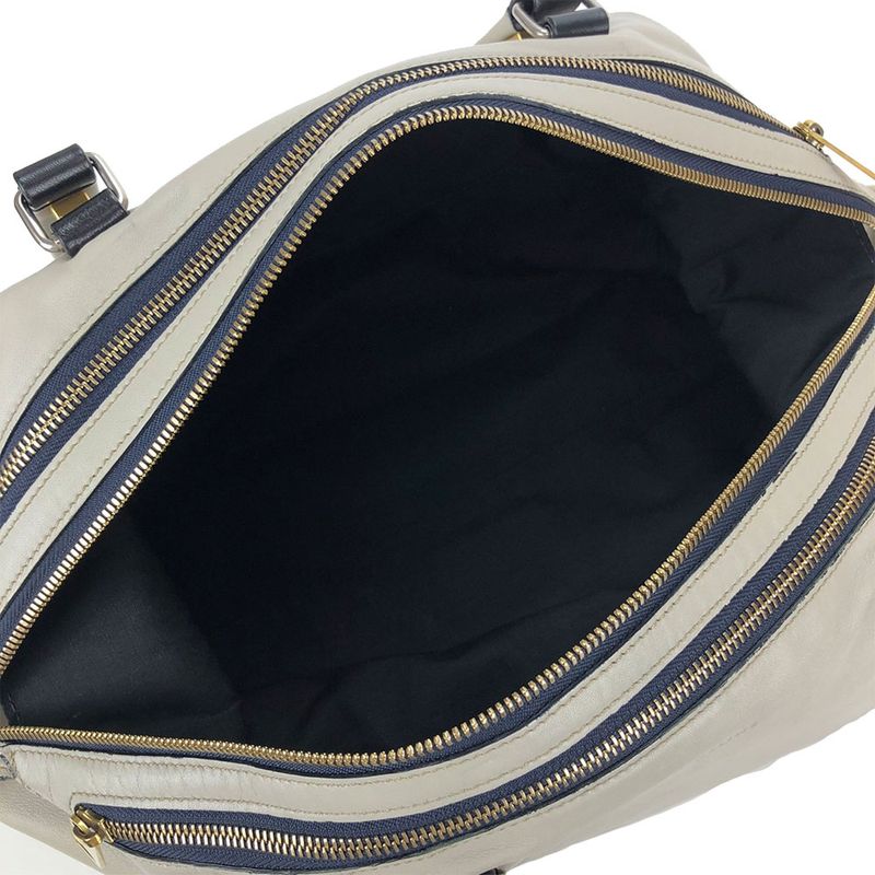 Celine Handbag Marine fts.08 gc Leather Light Grey Small Boston — view 4