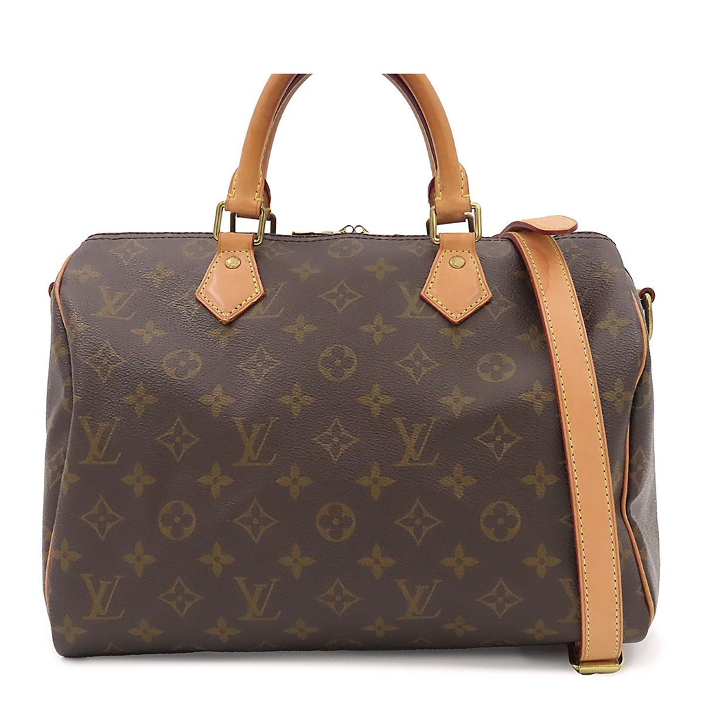 Louis Vuitton Speedy Bandouliere 30 Brown Monogram Canvas 2-Way Mini Boston Bag