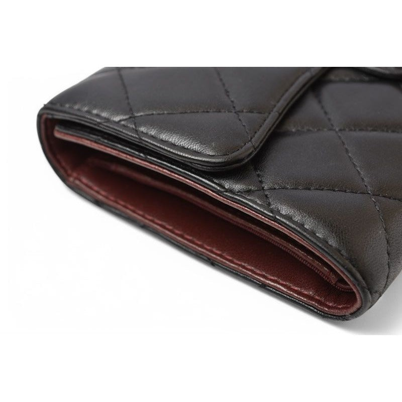 Chanel Wallet Trifold Timeless Classic Quilted Caviar — view 5