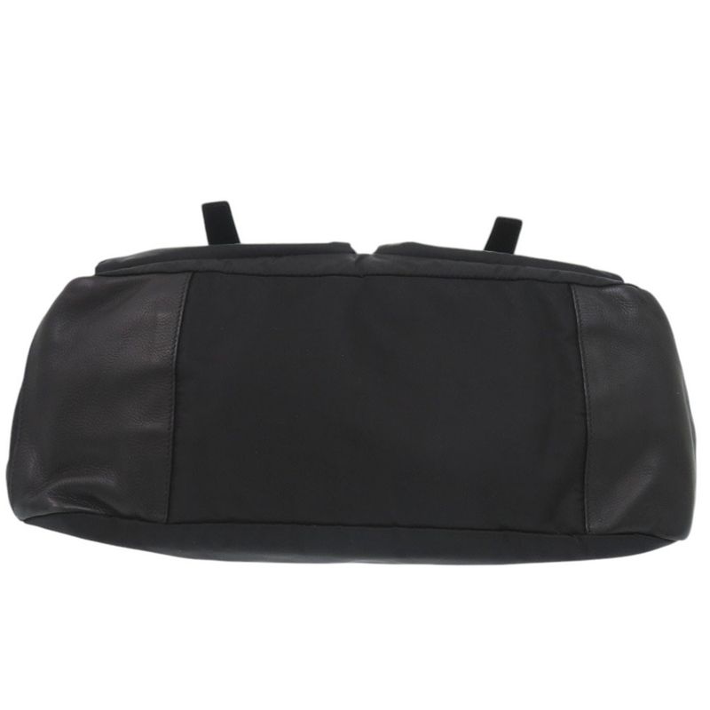 Prada Messenger Bag Bt0582 Crossbody Leather Nylon Nero 1191 — view 3