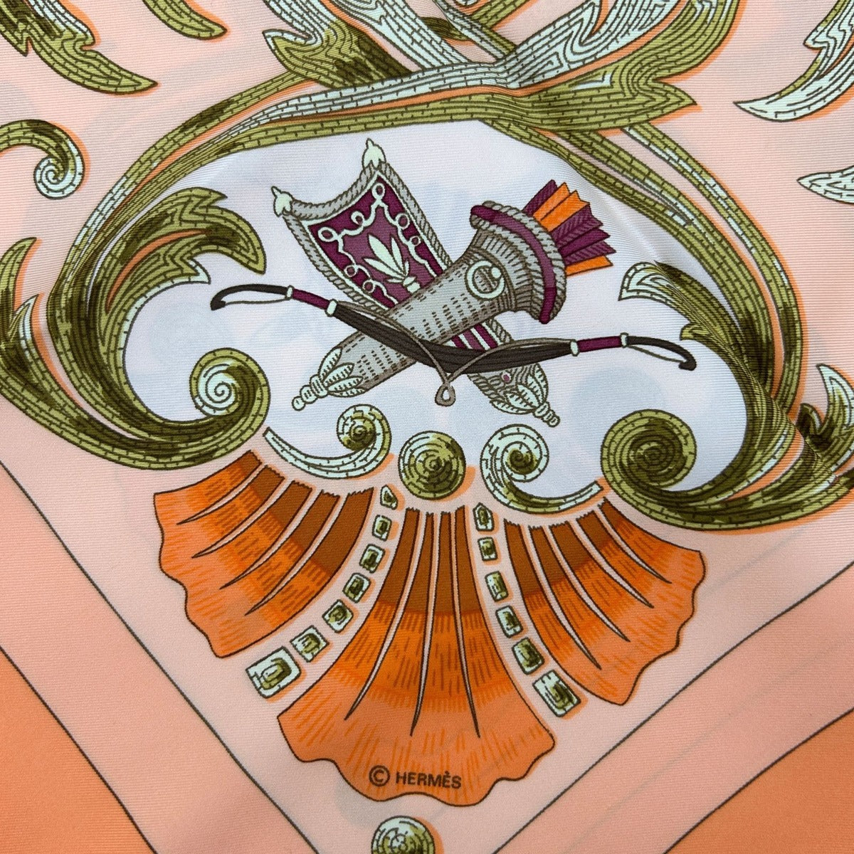Hermes Carre 90 Orange Turkish Horse — view 2