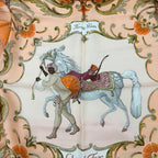 Hermes Carre 90 Orange Turkish Horse — view 4