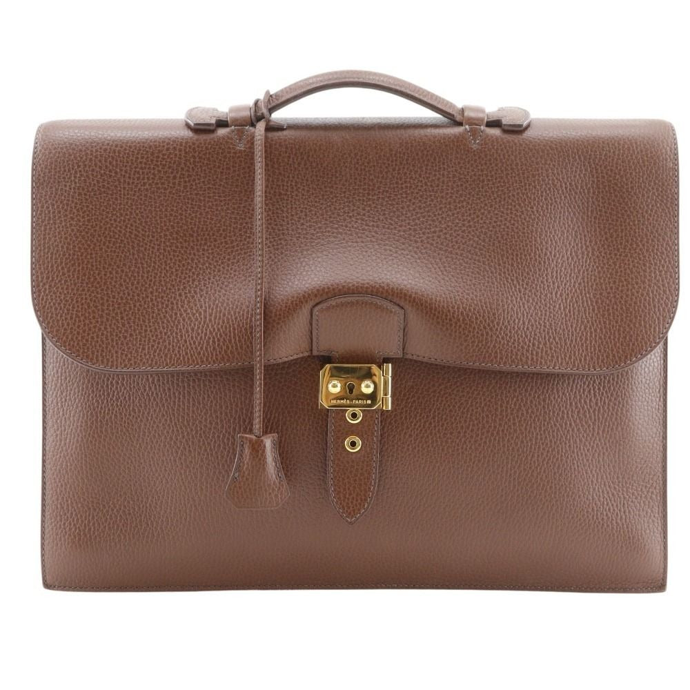 Hermes Sac a Depeche 38 Fjord Brown C Business Bag