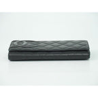 Chanel CC Logo Cambon Line Wallet Lambskin Leather Black — view 3