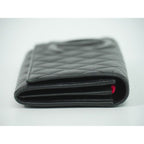 Chanel CC Logo Cambon Line Wallet Lambskin Leather Black — view 4