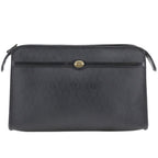Dior Honeycomb Pattern Vintage Black Clutch