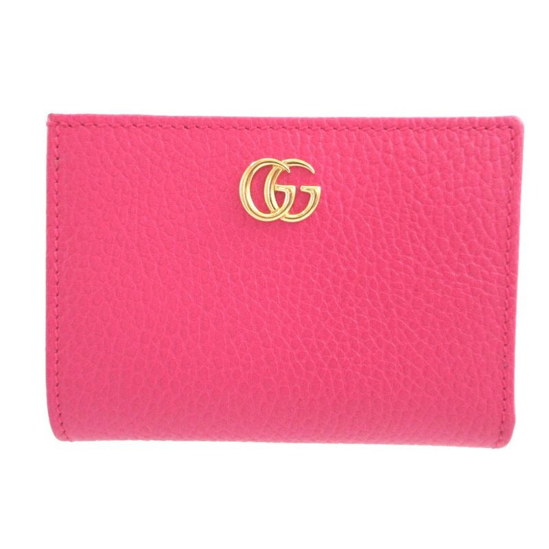 Gucci GG Marmont Leather Pink Bifold Wallet 0193