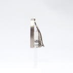 Chanel Earrings Silver Metal Round CC Logo Camellia Costume — view 2