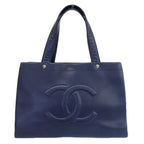 Chanel Caviar Tote Navy Bag
