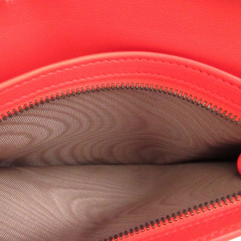 Bottega Veneta Intrecciato Leather Red Bifold Long Wallet 0337 — view 6