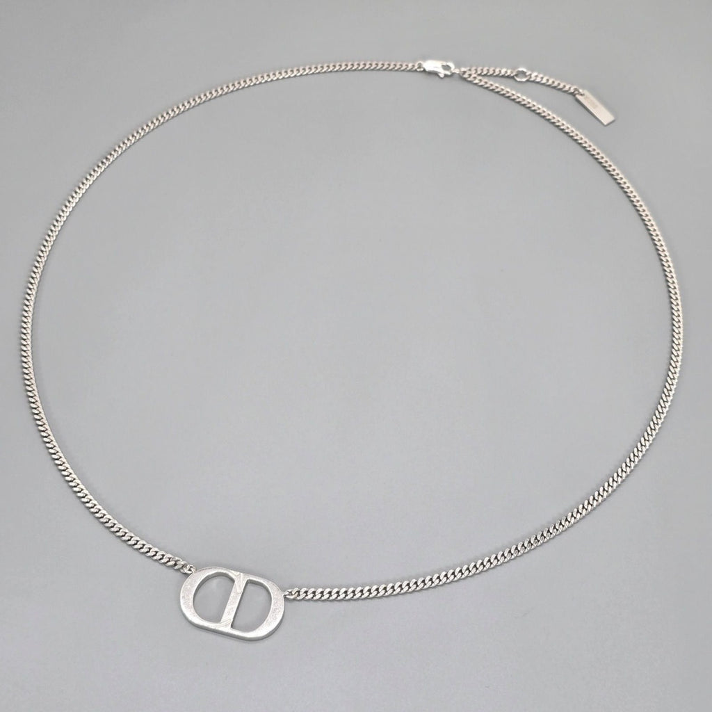 Dior CD Icon Chain Link Necklace 53 Star Ring Silver — view 2