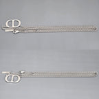 Dior CD Icon Chain Link Necklace 53 Star Ring Silver — view 4