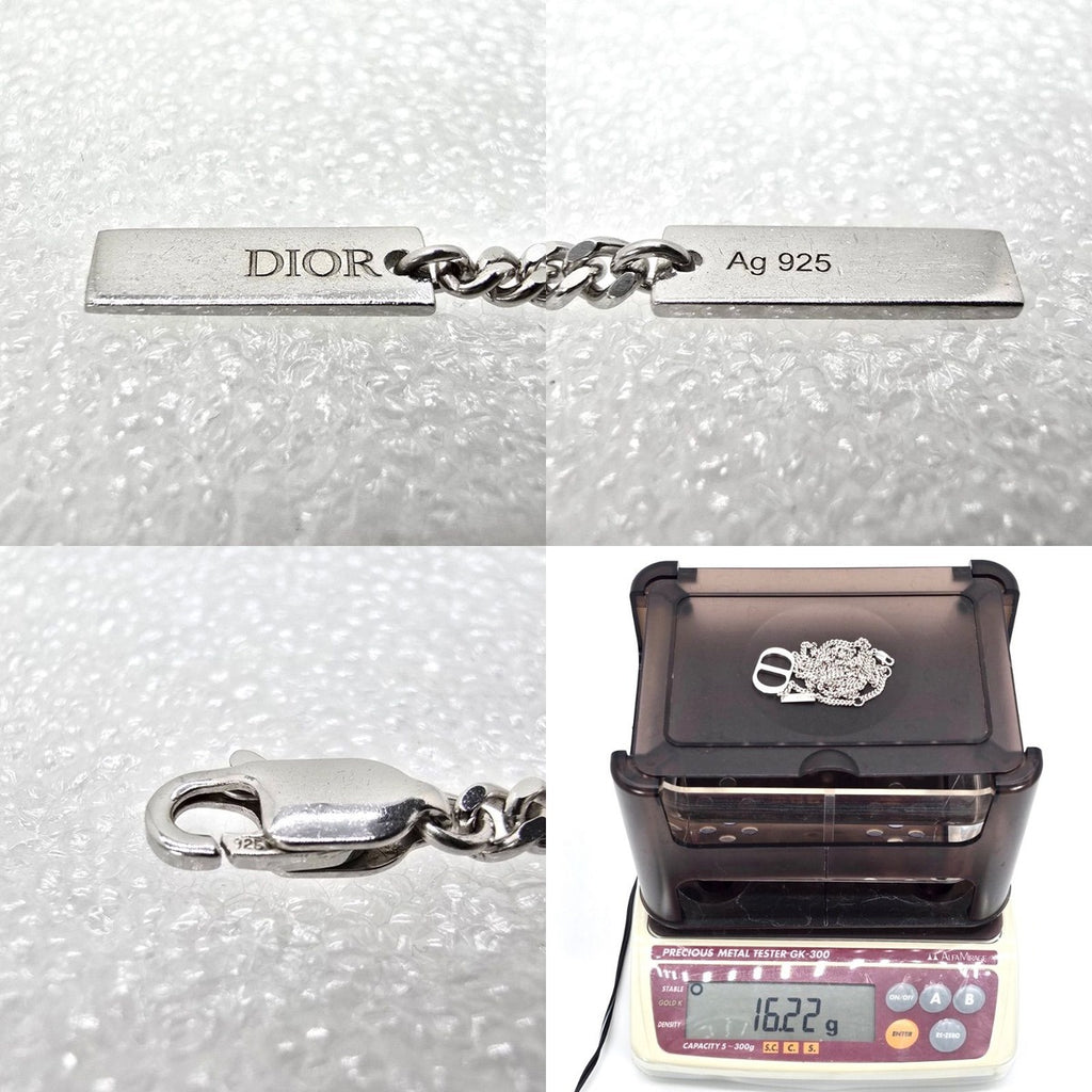 Dior CD Icon Chain Link Necklace 53 Star Ring Silver — view 8