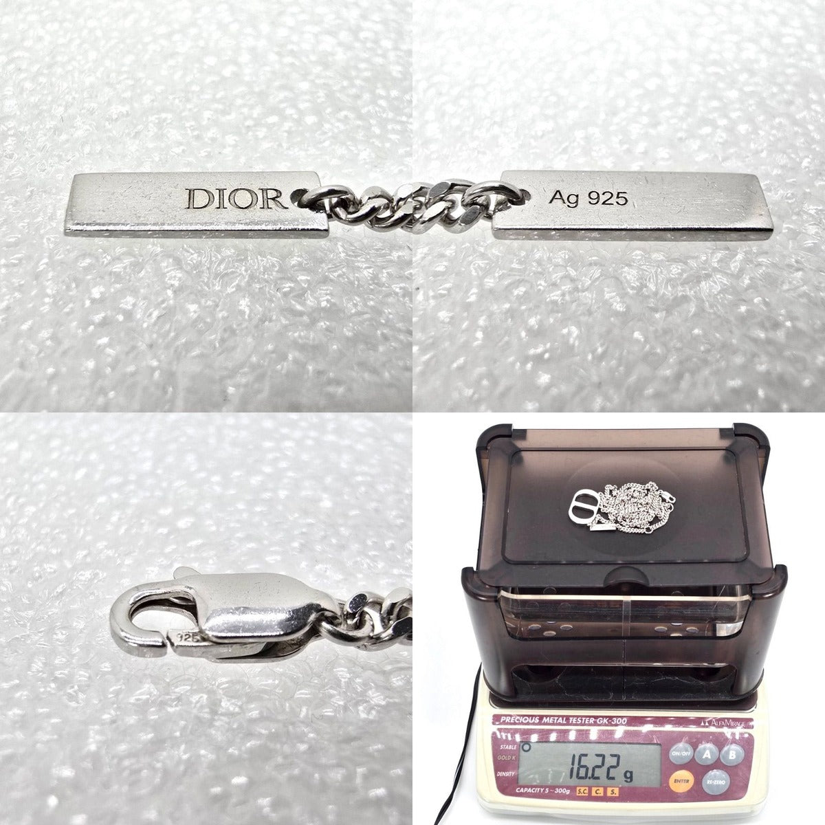Dior CD Icon Chain Link Necklace 53 Star Ring Silver — view 8
