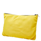 Hermes Trousse Flat Neobain GM Pouch Clutch Bag Yellow Polyamide Elastane — view 2