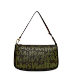 Louis Vuitton Pouch Pochette Accessoire Brown Khaki Green Monogram Graffiti