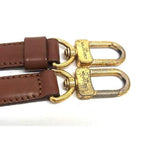 Louis Vuitton Leather Shoulder Strap For Bag Crossbody Brown — view 3