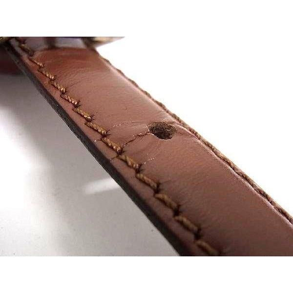 Louis Vuitton Leather Shoulder Strap For Bag Crossbody Brown — view 5