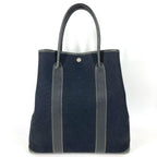 Hermes Shoulder Bag Garden File MM Leather Black