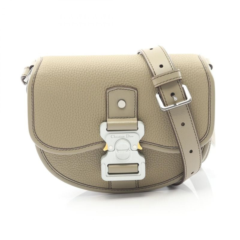 Dior Gallop Mini Beige Leather Shoulder Bag