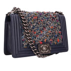 Chanel boy 25 Lambskin Chain Shoulder Bag — view 2