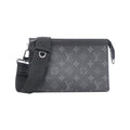 Louis Vuitton Monogram Eclipse Reverse Gaston Wearable Wallet Shoulder Bag