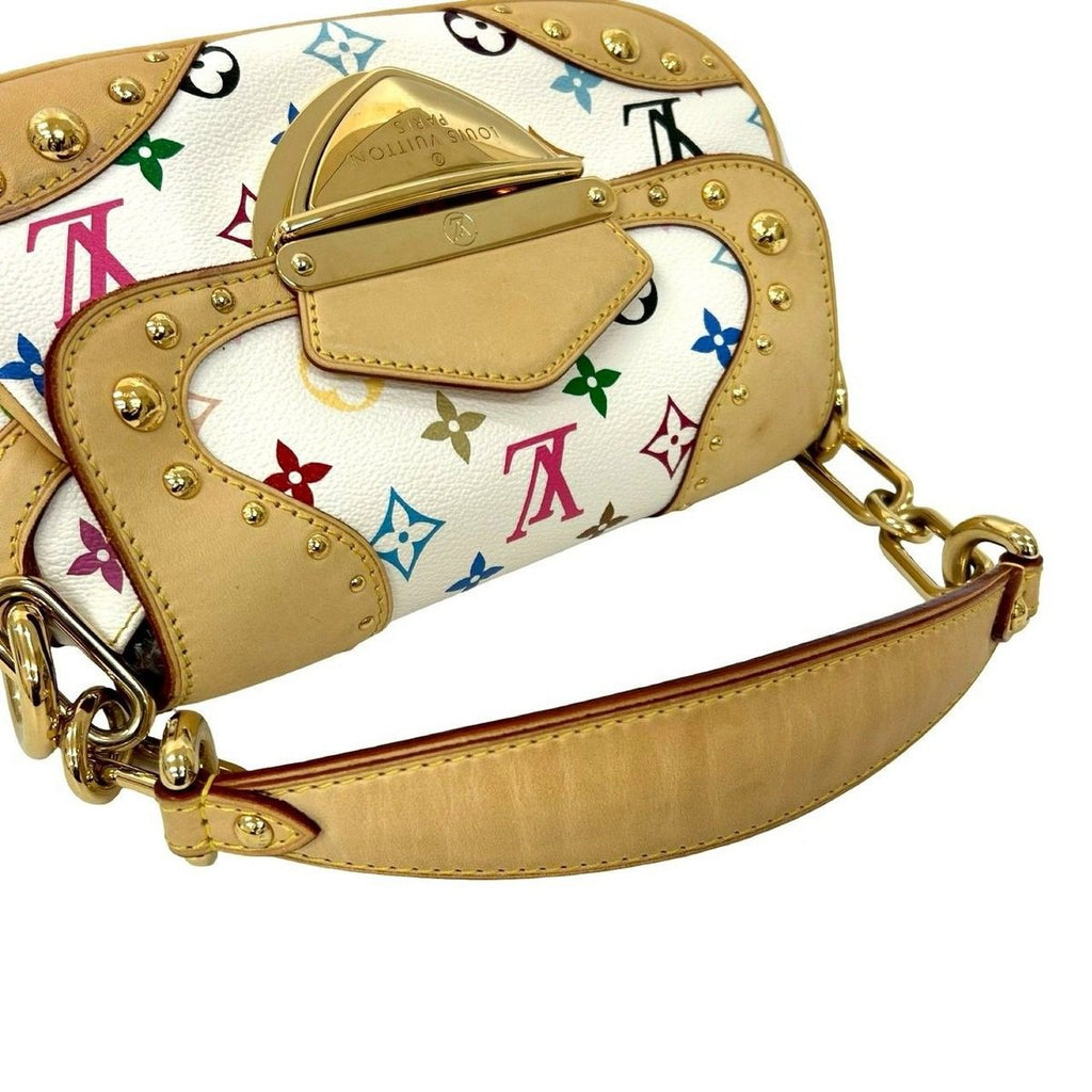 Louis Vuitton Marilyn Monogram Multicolor Leather Shoulder Bag Blanc White — view 4