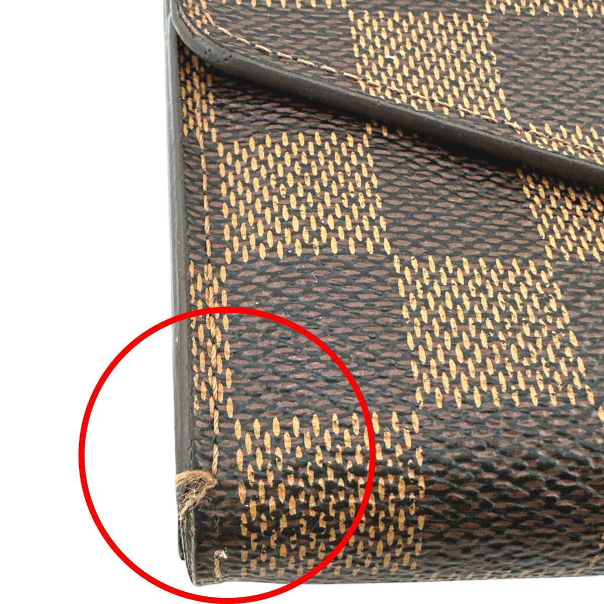 Louis Vuitton Damier Round Zipper Portefeuille Sarah Long Wallet — view 7