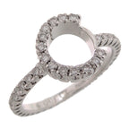 Gucci Diamond Halo White Gold Ring