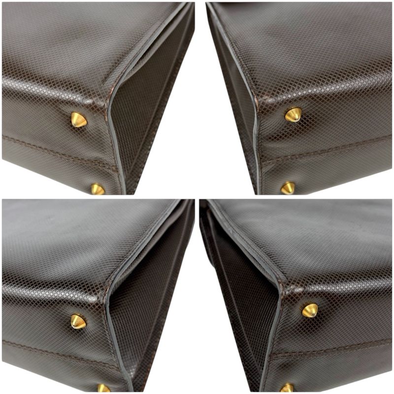 Bottega Veneta Marco Polo 2-Way Top Handle Bag Shoulder Dark Brown Leather — view 6