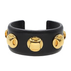 Celine Cru Octagonal Leather Bangle Bracelet