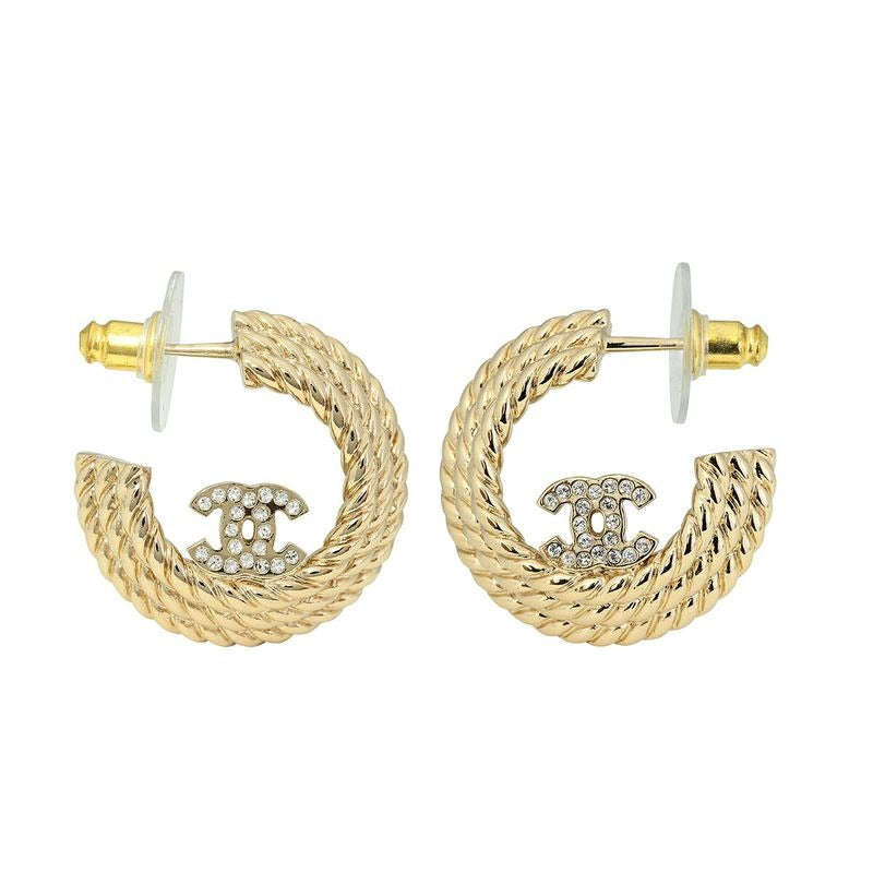 Chanel Hoop Earrings — view 2