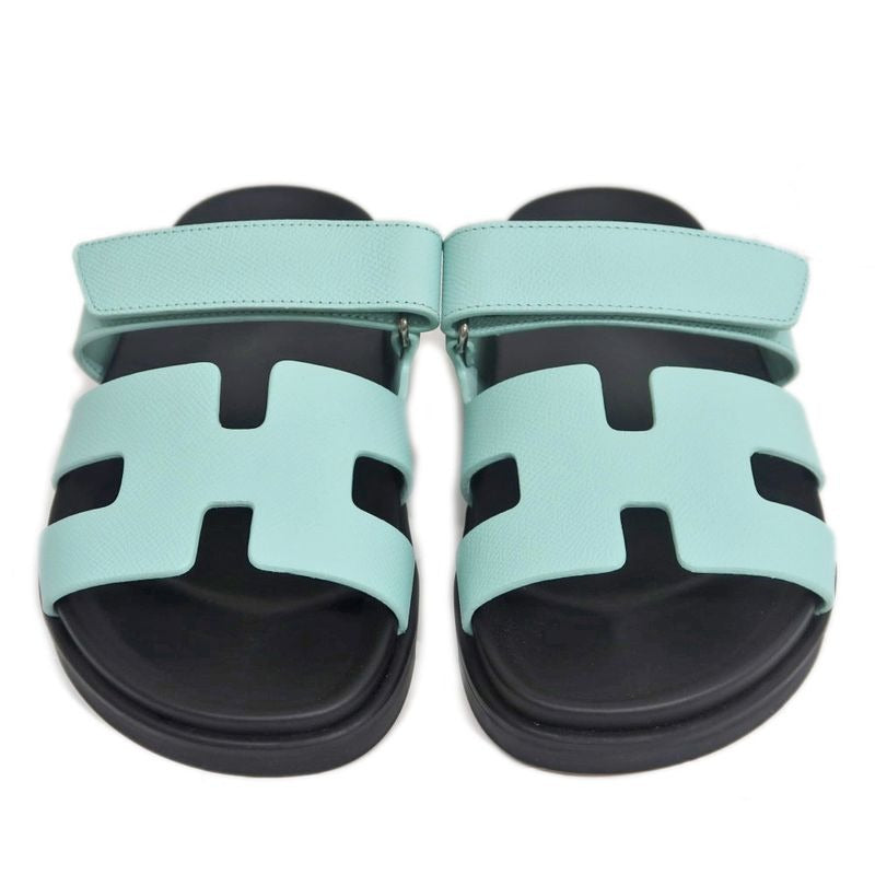 Hermes Chypre Sandals Size 36 Blue Crystal Black Apparel — view 3