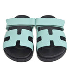 Hermes Chypre Sandals Size 36 Blue Crystal Black Apparel — view 3