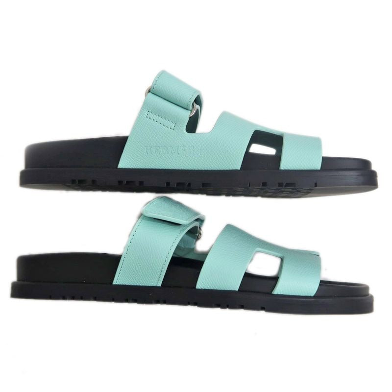 Hermes Chypre Sandals Size 36 Blue Crystal Black Apparel — view 5