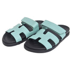 Hermes Chypre Sandals Size 36 Blue Crystal Black Apparel — view 7