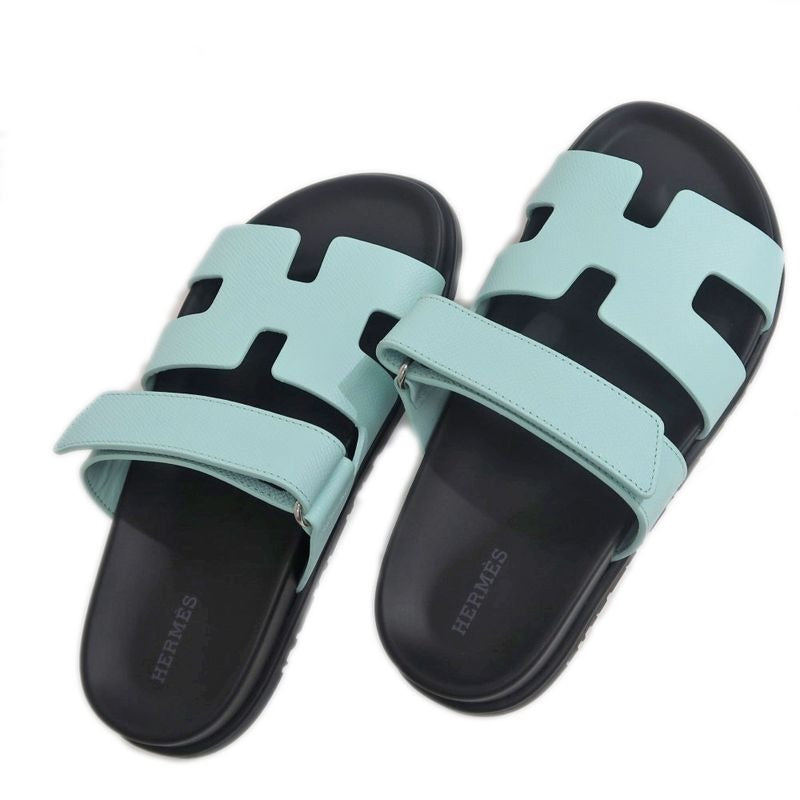 Hermes Chypre Sandals Size 36 Blue Crystal Black Apparel — view 8