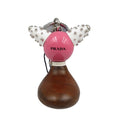 Prada Trick Robot 1 Tr062 Metal Wood Silver Hardware Beconia Brown White Key