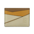 Loewe Puzzle Plain Card Holder Anagram Classic Calf Beige