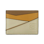 Loewe Puzzle Plain Card Holder Anagram Classic Calf Beige